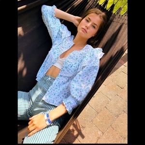 Loveshackfancy Canna Blouse EUC